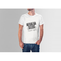 Regular Seed's Unisex White T-shirt - Graines de cannabis régulières - Merch